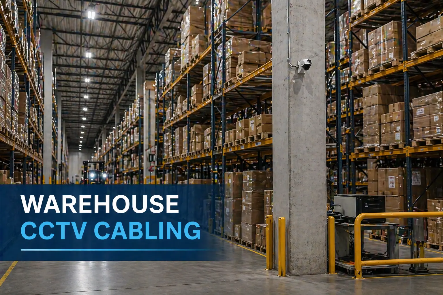 Warehouse structured cabling installation
