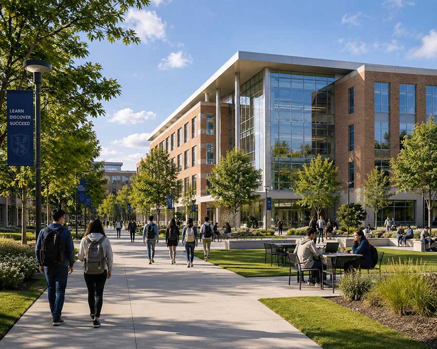 School and college campus data cabling installation
