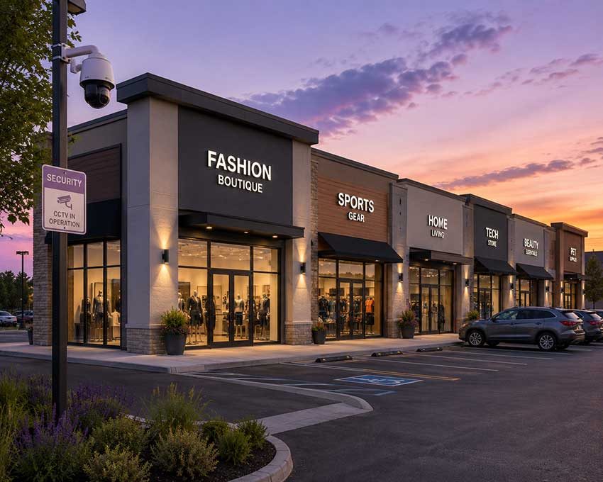 Multi-site CCTV and access control rollout across 6 GTA retail plaza locations