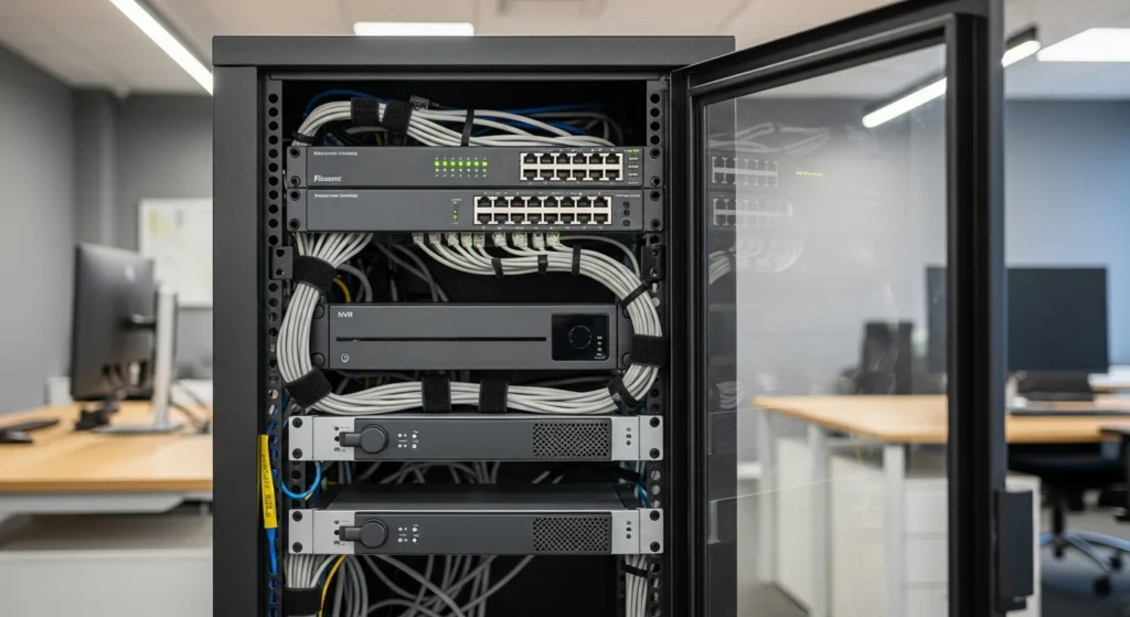 Designing Small Business Racks for Switches, NVR, and VoIP